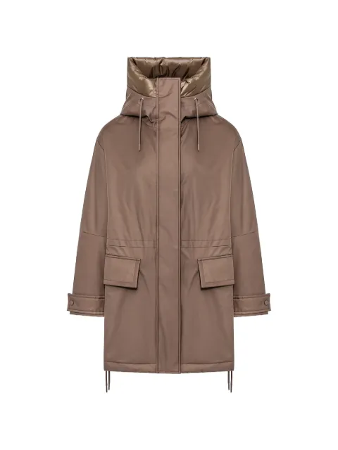 Duno Kaya reversible zip-up coat Brown KAYABRERAFENI125