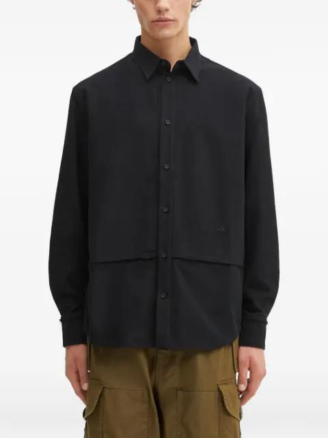 032c logo-embroidered shirt Black F25URW1302000