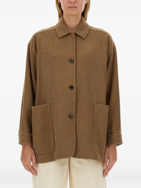 Max Mara Eligio patch-pocket coat Brown 2421046122600