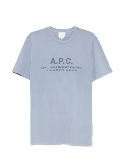 A.P.C. logo-print T-shirt Grey COHBSH26570