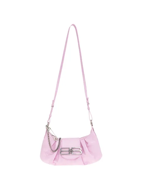 Balenciaga Pamela ruched leather tote bag Pink 8509272ABT1