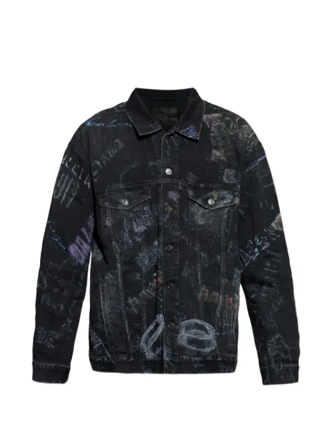 Balenciaga buttoned printed jacket Black 857181TTWA8