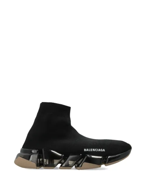 Balenciaga Speed 2.0 logo-lettering slip-on Black 617196W2DC4