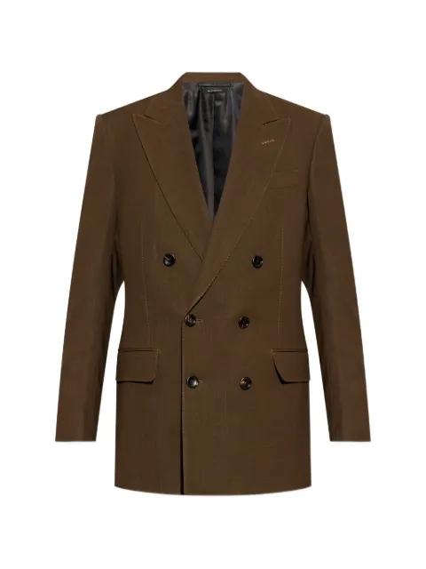 TOM FORD double-breasted blazer Brown JLNP02W0132