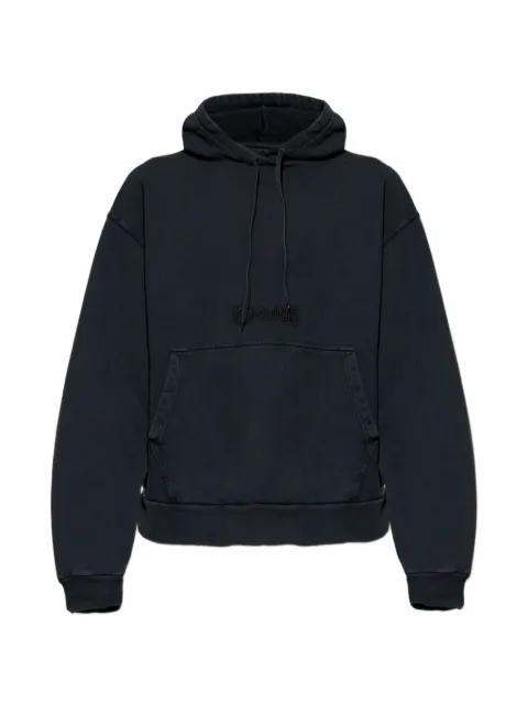 Balenciaga logo-embroidered hoodie Black 858143TTVO7