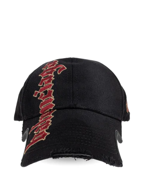 Balenciaga Gothic Placement No Closure cap Black 846504PCEX4F7B5