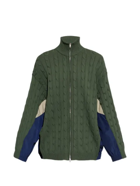 Balenciaga Hybrid cardigan Green 856719T3437