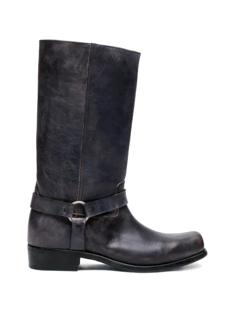Golden Goose buckle-strap biker boots Black GWF01057F008235