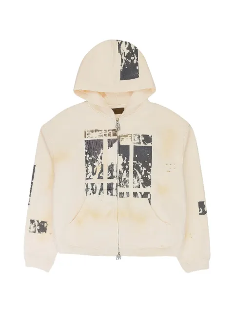 BIRTH OF ROYAL CHILD zip-up hoodie Neutrals BC25SSHA07