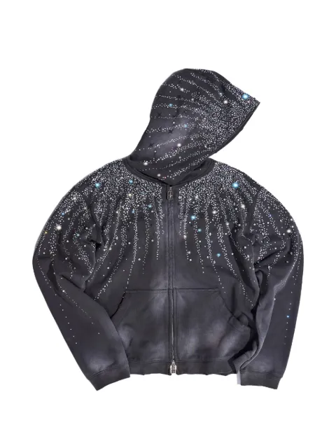 BIRTH OF ROYAL CHILD embellished hoodie Grey BC25FWHA05GREY