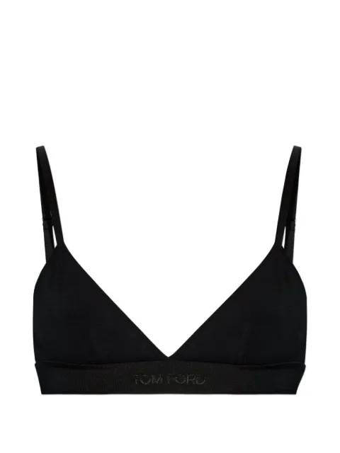 TOM FORD logo-band bra Black BRJ009JEX166