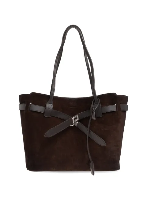 Balenciaga medium Bel Air leather tote bag Brown 8456122ACCH