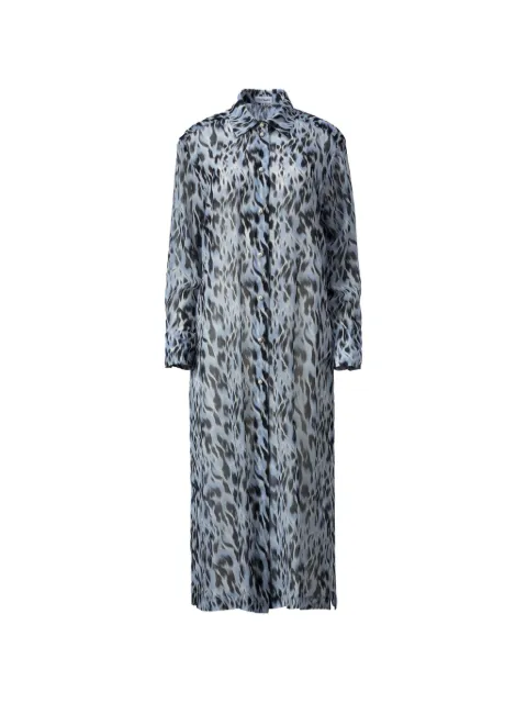 Mia Peculiar polo-collar midi dress Blue 01MPPS03
