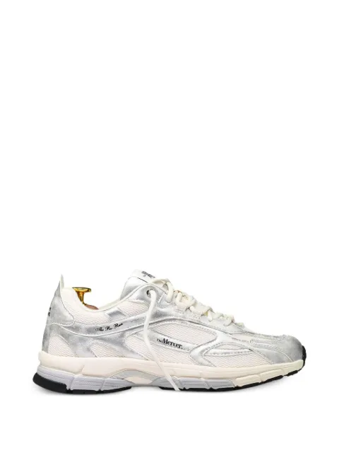 TheMercer. The Re-Run metallic panelled sneakers Silver ME261007
