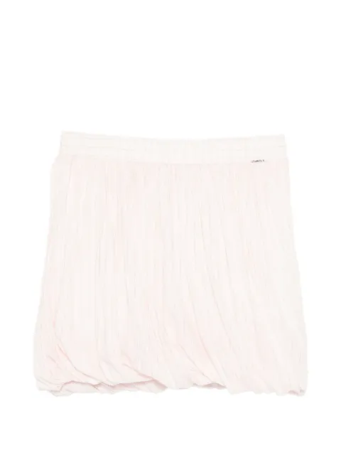 TWINSET striped poplin balloon miniskirt Pink 261TE2082