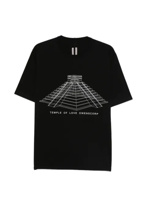 Rick Owens graphic print T-shirt Black RR01F2232JAEP16