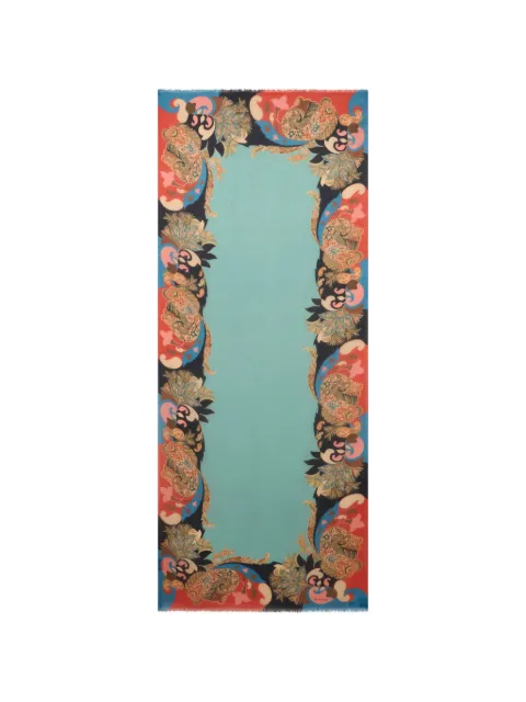 ETRO floral paisley scarf Blue WATA0010AKI68