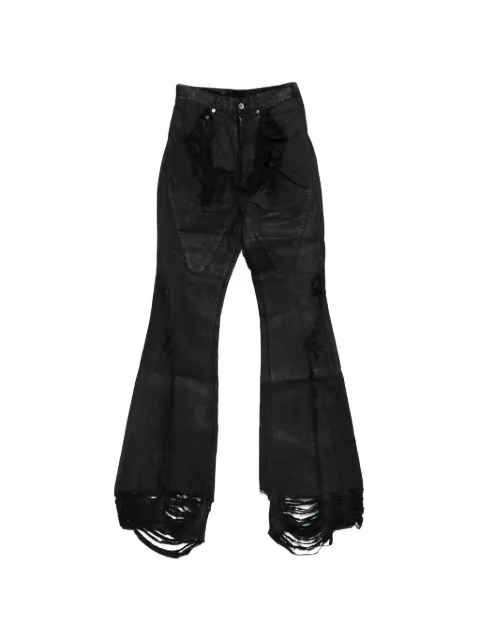 Rick Owens DRKSHDW frayed jeans Black DS01F4304DBKSH
