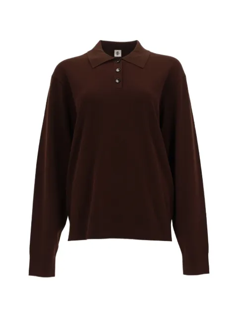 The Garment Madison button-up polo shirt Brown 21109514