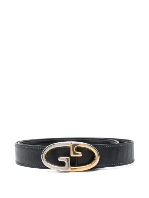 Gucci Pre-Owned 1980s leather belt Black GU350ALI