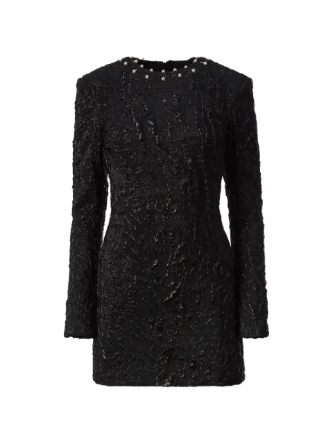 Mia Peculiar pearl-detail mini dress Black 01MPJD01