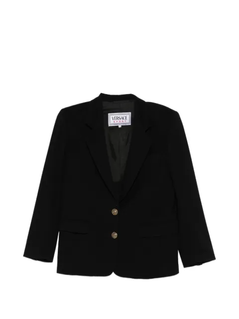 Versace Pre-Owned 1990s button blazer Black VE390ALL