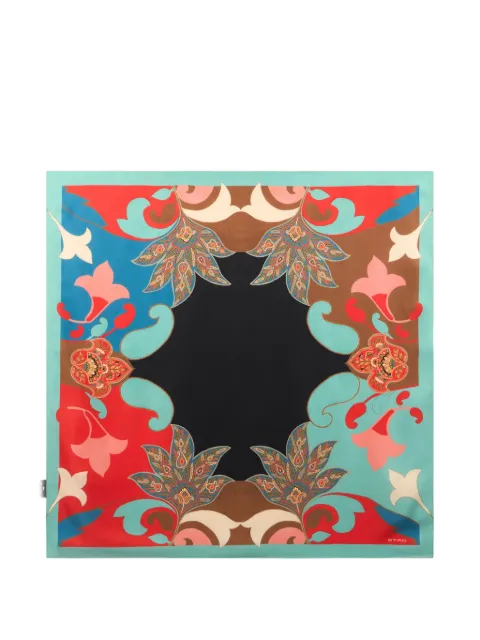 ETRO floral paisley scarf Black WAXA0006AKI76