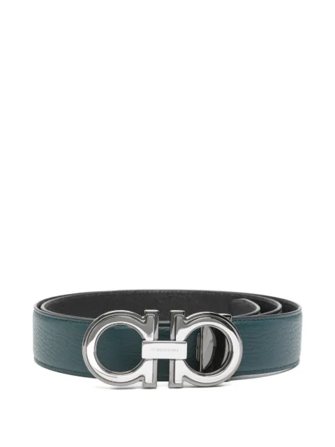 Ferragamo logo buckle leather belt Blue 790523