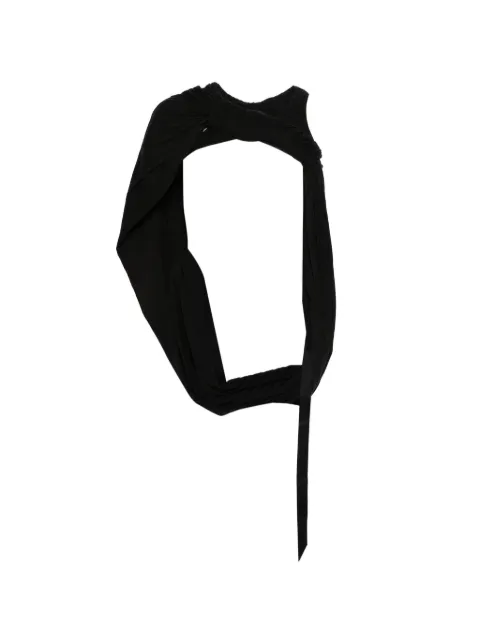 Rick Owens DRKSHDW gathered top Black DS01F4118BHDB