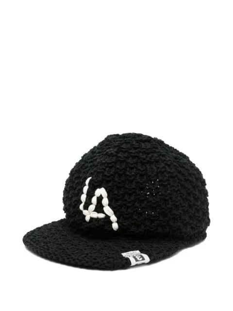 Maison MIHARA YASUHIRO LA embroidered hat Black A16AC402