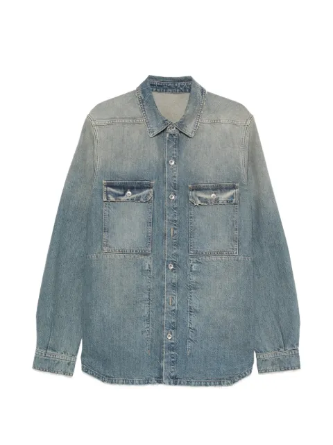 Rick Owens DRKSHDW denim outershirt jacket Blue DU01F4755DWB