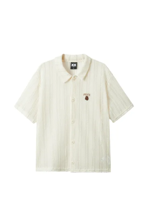 FINGERCROXX button-down collared knitwear Neutrals FFXKNW01428X