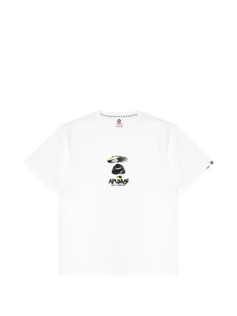 AAPE BY *A BATHING APE® graphic print T-shirt White ATE1839XXQ
