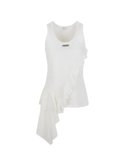 Alexander McQueen ruffled asymmetric shirt White 870702QLAEZ