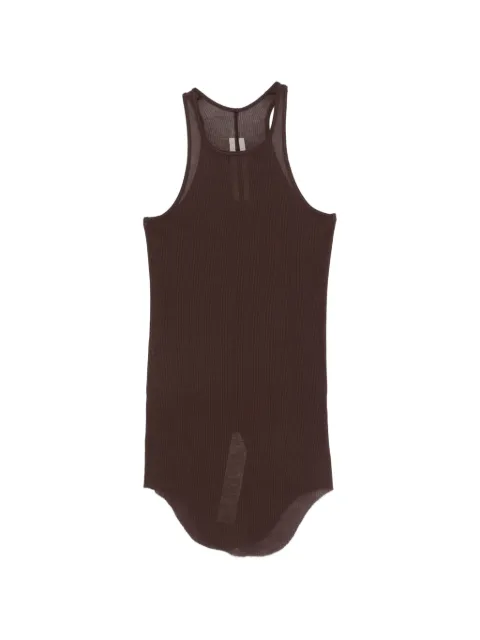 Rick Owens ribbed-knit tank top Brown RP01F6101RC