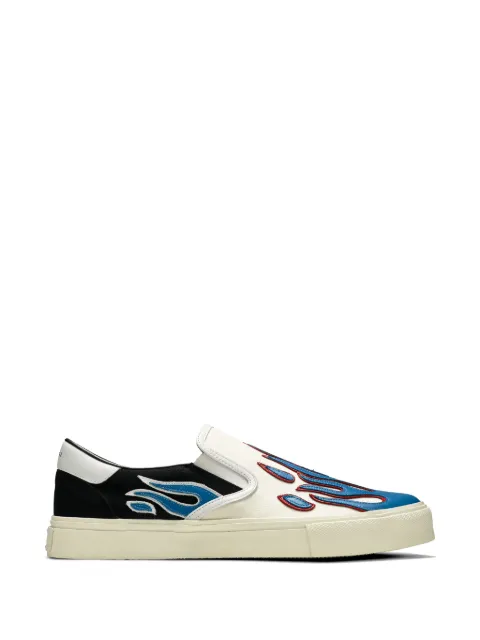AMIRI flame slip-on sneakers White S0F23149CLBWB