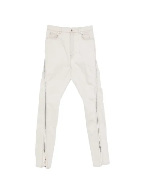 Rick Owens DRKSHDW side zip jeans Neutrals DU01F4363SDMW