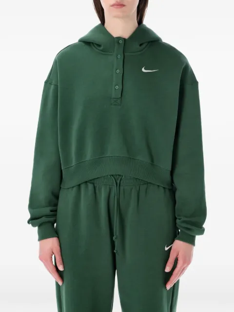 Nike half-button hoodie Green IF0258