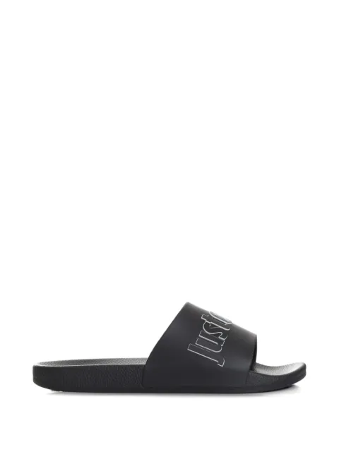 Just Cavalli logo-print slides Black 80QA3SZ1ZSE50899