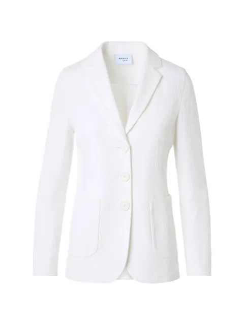 Akris Punto single-breasted textured blazer White 670100095216