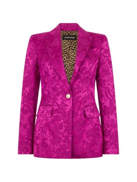 Roberto Cavalli floral blazer Pink WQT401TJ033