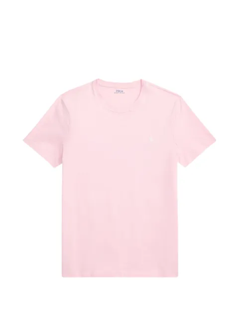Polo Ralph Lauren custom slim fit jersey crewneck T-shirt Pink 710671438520