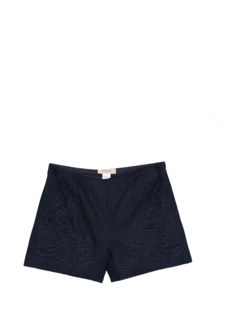 TWINSET embroidered mini shorts Blue 261TP2312