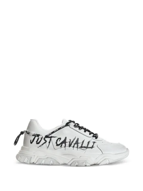Just Cavalli lettering-detail sneakers White 80QA3SH1ZPC21