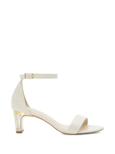 FREYA ROSE Chloe ankle-strap heeled sandals White CHLOE