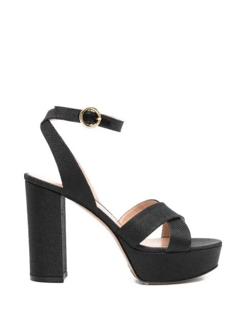 Gianvito Rossi crisscross-strap sandals Black G3262170RICHAI