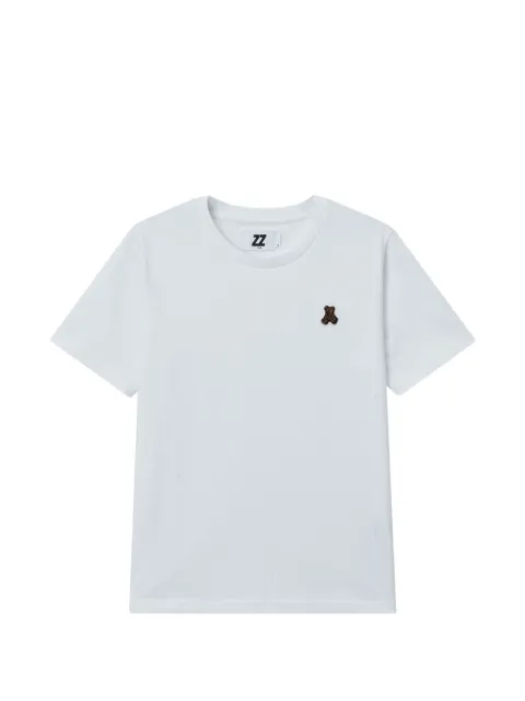 izzue crew-neck bear-patch T-shirt White IZXTEW00926X