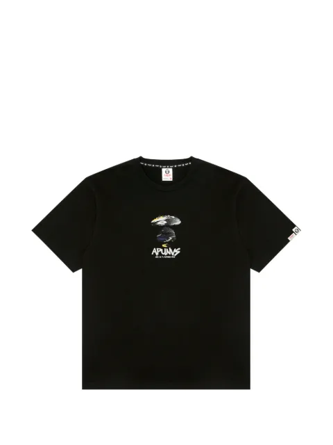 AAPE BY *A BATHING APE® printed T-shirt Black ATE1839XXQ