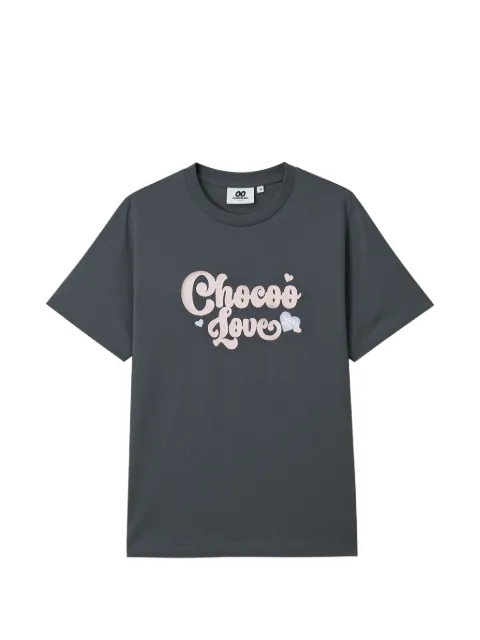 CHOCOOLATE logo-embroidered T-shirt Grey B1XTEW01047X