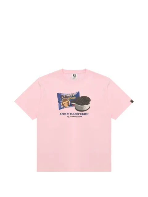 AAPE BY *A BATHING APE® graphic T-shirt Pink ATE1824XXQ